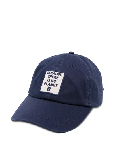 Ecoalf Patch Baseball Cap In Blue