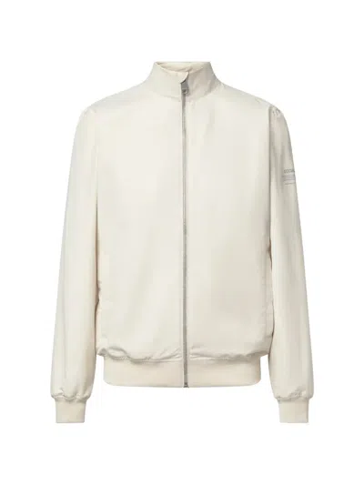 Ecoalf Pikes Minimalist High Collar Jacket In White