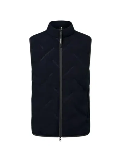 Ecoalf Quilted Gilet In Blue