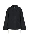 Ecoalf Raglan-sleeve Drawstring Jacket In Black