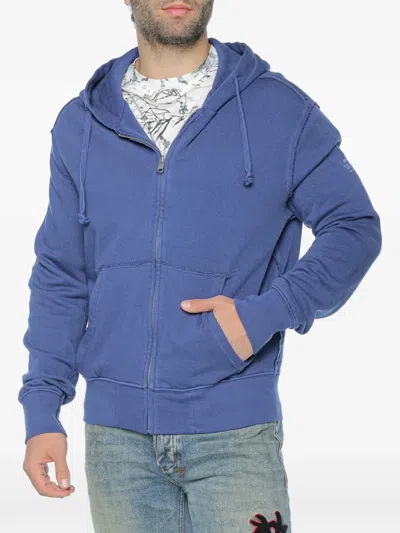 Ecoalf Rena Zip-up Hoodie In Blue