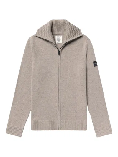 Ecoalf Sasa Zip-up Cardigan In Neutral