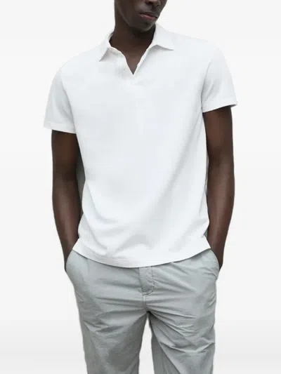 Ecoalf Short-sleeve Polo Shirt In White