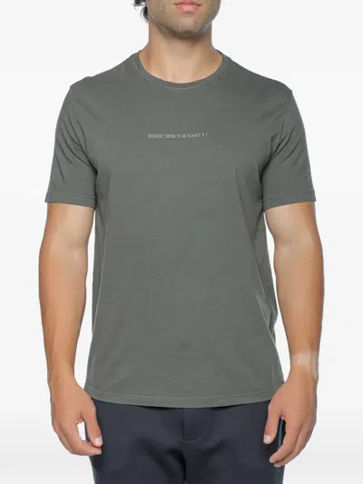 Ecoalf Slogan-print T-shirt In Gray