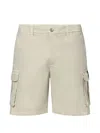 Ecoalf Belt Loop Cargo Shorts In Neutral