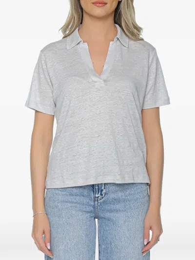 Ecoalf Troms Linen T-shirt In Gray