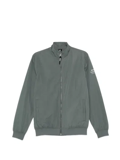 Ecoalf Zip-up High-neck Jacket In Gray