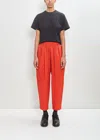 École De Curiosités Cotton Pat Pants In Red