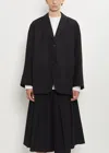 École De Curiosités Edouard Wool Gabardine Blazer In Black