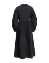 École De Curiosités Woman Midi Dress Black Size M Cotton In Black
