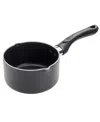 Ecolution Aluminum 1 Quart Evolve Non-stick Saucepan With Pouring Spouts In Black