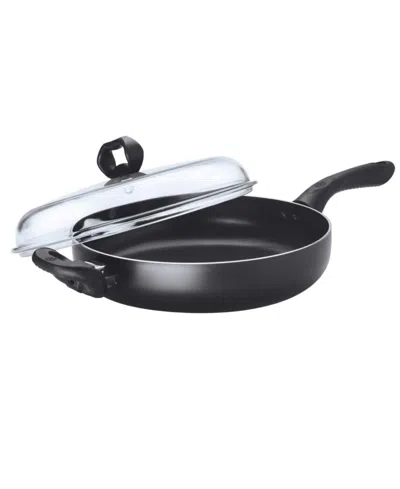 Ecolution Aluminum 11" Evolve Chicken Fryer With High Dome Glass Lid And Helper Handle In Black