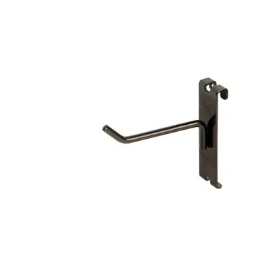 Econoco Blk-h4 4 In. Grid Hook, Black - Semigloss