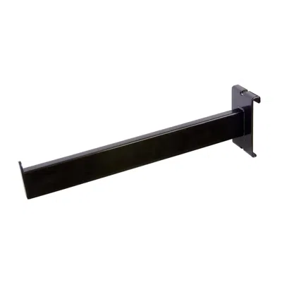 Econoco Blk-r3 12 In. Rectangular Tubing Face-out, Black - Semigloss