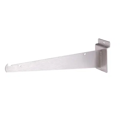 Econoco Bqsw10kbsn 10 In. Shelf Bracket For Slatwall, Satin Nickel