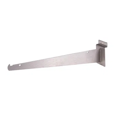 Econoco Bqsw12kbsn 12 In. Shelf Bracket For Slatwall, Satin Nickel In Purple