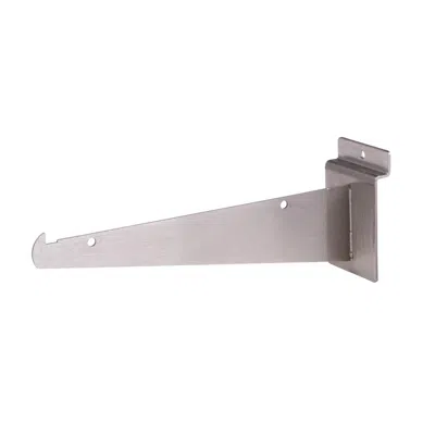 Econoco Bqsw8kbsn 8 In. Shelf Bracket For Slatwall, Satin Nickel In Pink