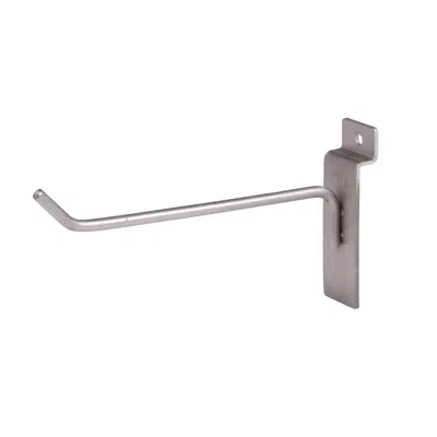 Econoco Bqswh6sn 6 In. Hook For Slatwall, Satin Nickel In Silver