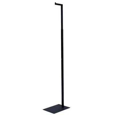 Econoco Vm504-mab Adjustable Notched Costumer, Black - Matte