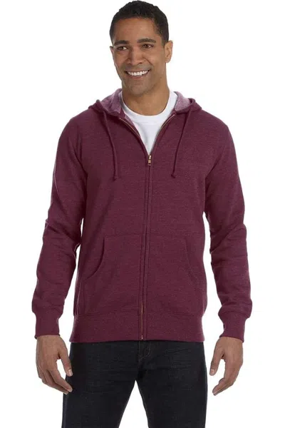 Econscious Heathered Full-zip Hooded Sweatshirt In Multi