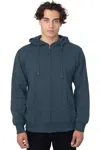 Econscious Heritage Full-zip Hooded Sweatshirt In Blue
