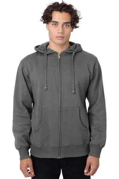 Econscious Heritage Full-zip Hooded Sweatshirt In Gray