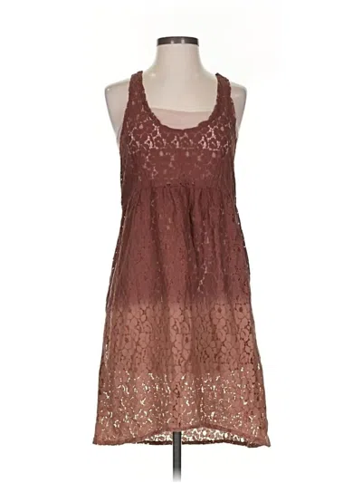 Pre-owned Ecote Casual Dress In Brown