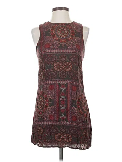 Pre-owned Ecote Casual Dress In Burgundy
