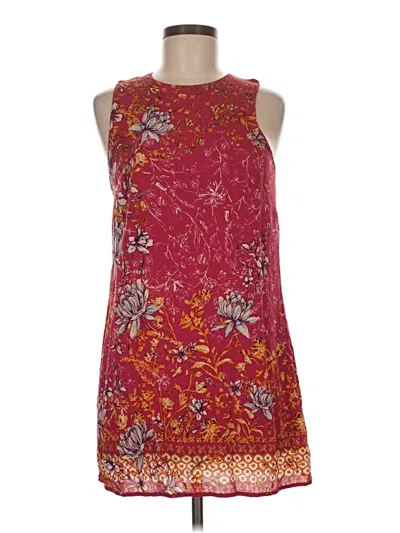 Pre-owned Ecote Casual Dress In Burgundy