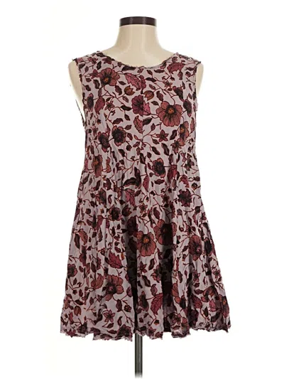 Pre-owned Ecote Casual Dress In Burgundy