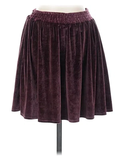 Pre-owned Ecote Casual Skirt In Burgundy