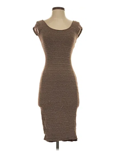 Pre-owned Ecote Cocktail Dress In Brown