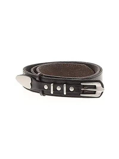 Pre-owned Ecote Leather Belt In Black