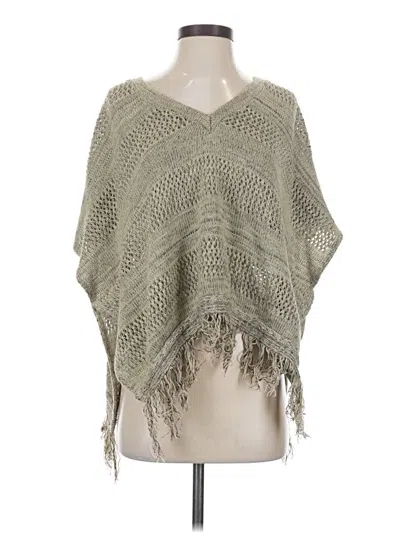 Pre-owned Ecote Poncho In Green