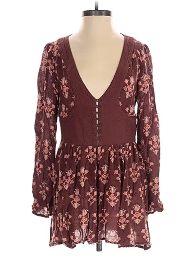 Pre-owned Ecote Romper In Brown