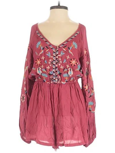 Pre-owned Ecote Romper In Burgundy
