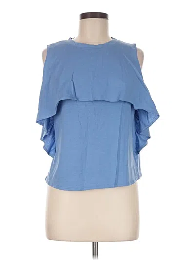 Pre-owned Ecote Sleeveless Blouse In Blue