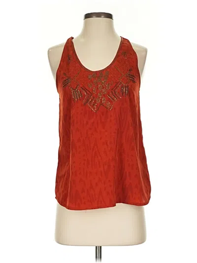 Pre-owned Ecote Sleeveless Blouse In Orange