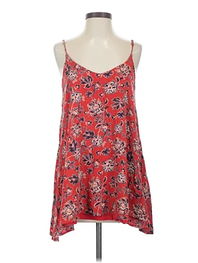 Pre-owned Ecote Sleeveless Top Red Halter Neckline Tops