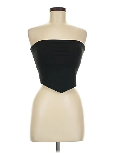 Pre-owned Ecote Tube Top Black Strapless Neckline Tops