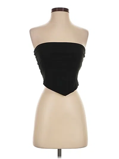 Pre-owned Ecote Tube Top Black Strapless Neckline Tops