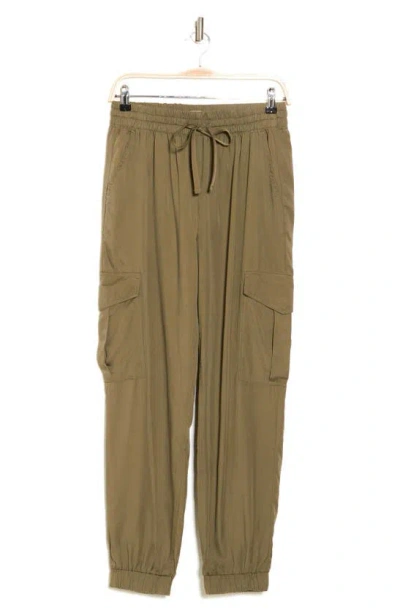 Ecothreads Drawstring Joggers In Dusty Olive