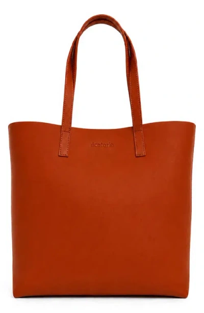 Écotorie Ecotorie Agatha Leather Tote In Rust