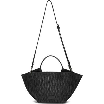 Écotorie Austin Small Woven Crossbody Bag In Black