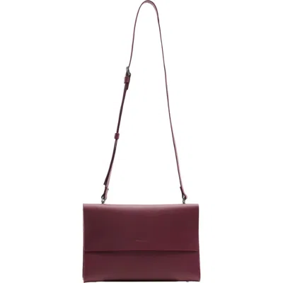 Écotorie Ecotorie Betty Leather Crossbody Bag In Burgundy