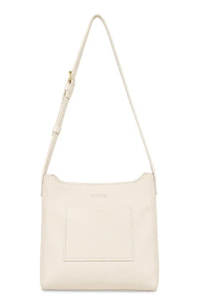 Écotorie Ecotorie Brigitte Leather Crossbody Bag In Warm White