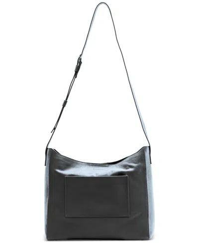 Écotorie Brigitte Leather Minimalist Crossbody Bag In Black