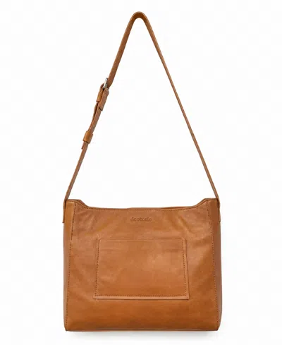 Écotorie Brigitte Leather Minimalist Crossbody Bag In Cognac