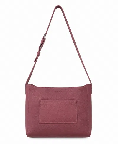 Écotorie Brigitte Leather Minimalist Crossbody Bag In Wine