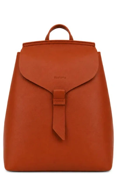 Écotorie Ecotorie Clementine Leather Backpack In Rust